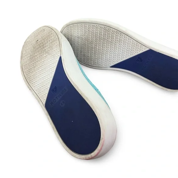 Rothy's Women's Aqua Slip-On Sneakers - Picture 3 of 5